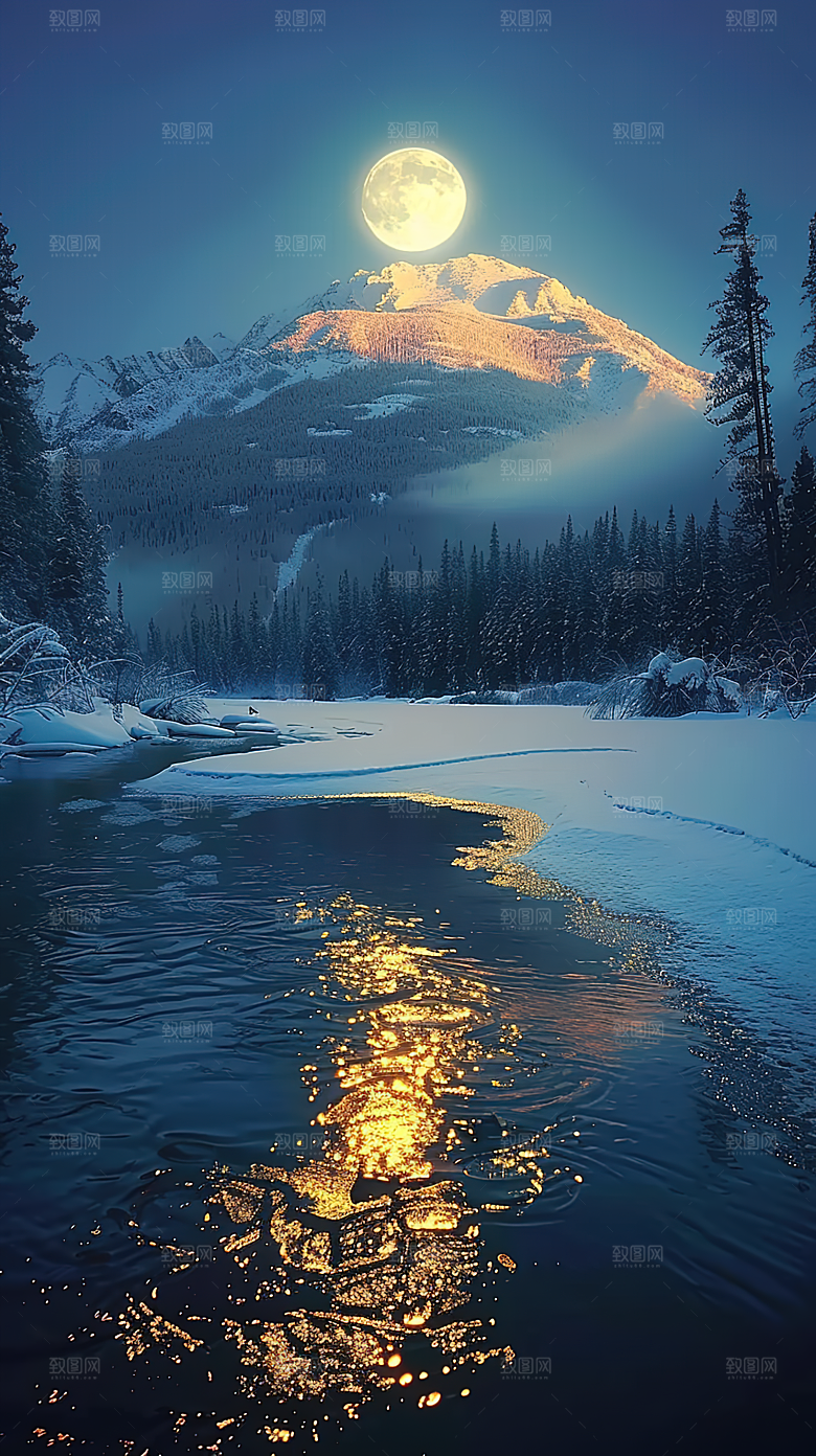 意境山水青山唯美绿水山峰风景