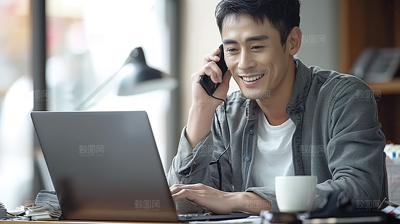 办公男性白领人物工作商务摄影年轻
