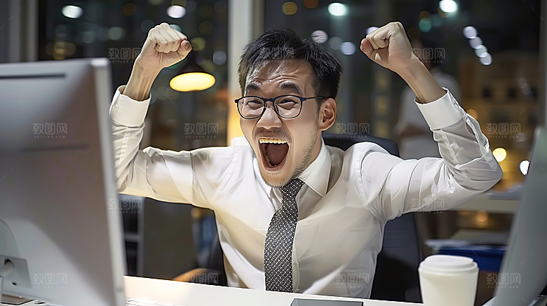 办公男性白领人物工作商务摄影年轻