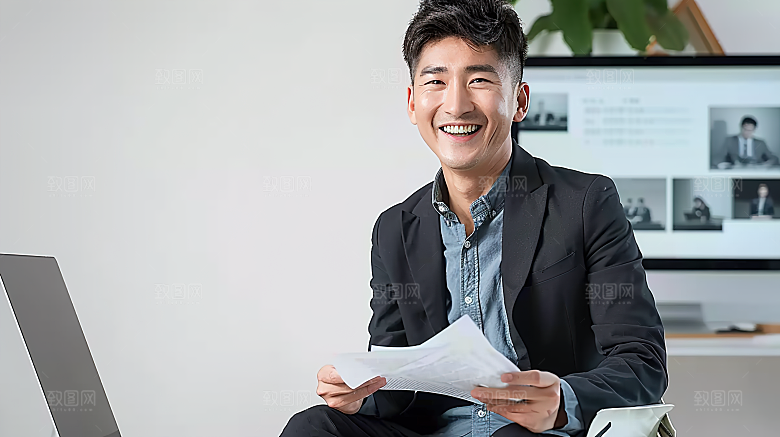 办公工作白领摄影商务男性年轻人物