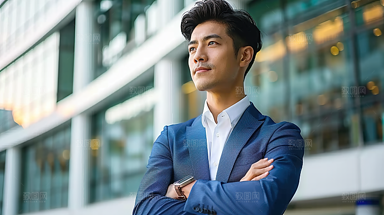 年轻办公商务人物白领男性工作摄影