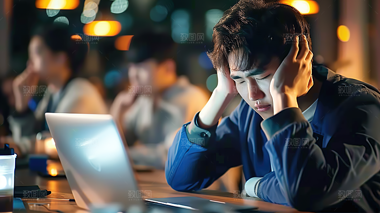 年轻商务摄影工作办公男性白领人物