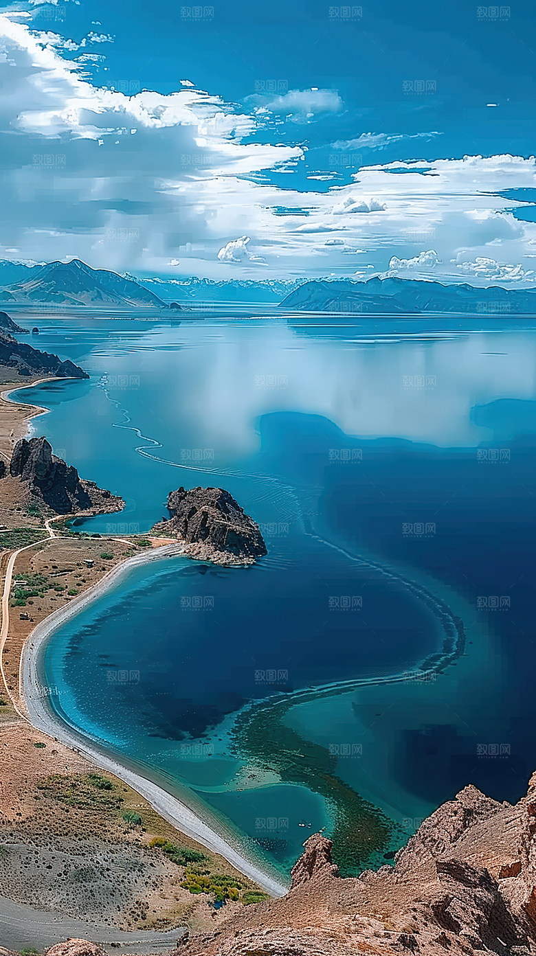 山峰唯美意境青山风景山水绿水