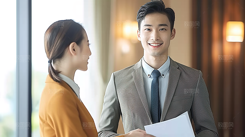 办公人物摄影工作白领商务年轻男性