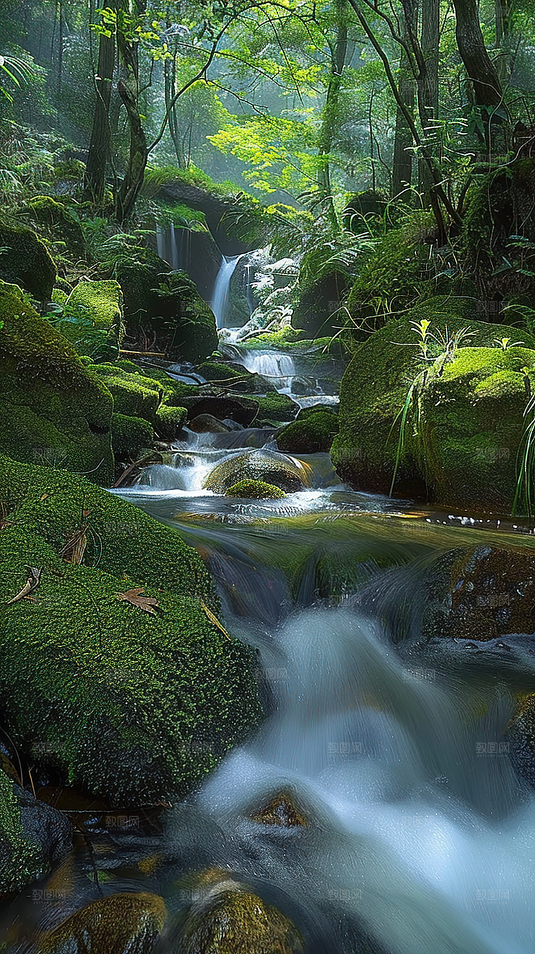 风景青山山峰山水绿水唯美意境