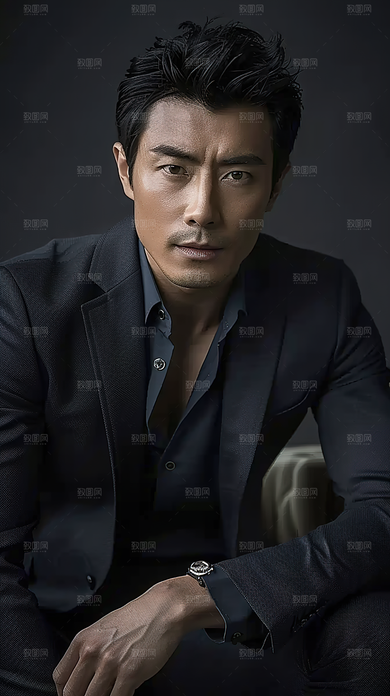 年轻摄影男性商务白领办公人物工作