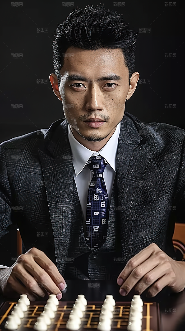 年轻摄影男性商务白领办公人物工作