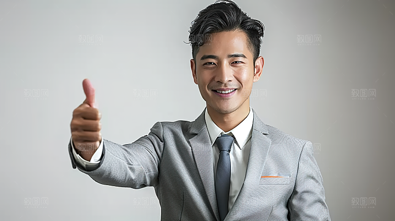 人物摄影办公年轻白领工作男性商务