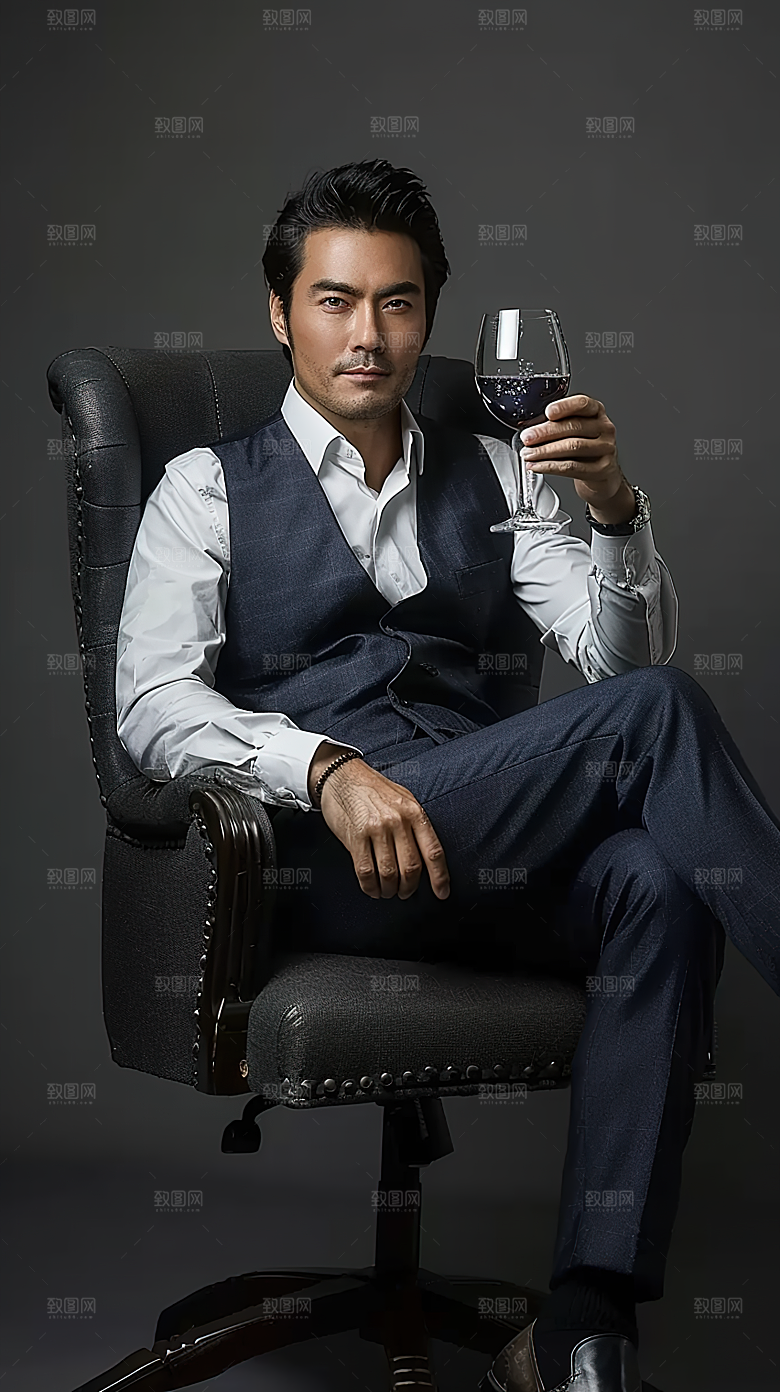 人物办公商务男性年轻工作白领