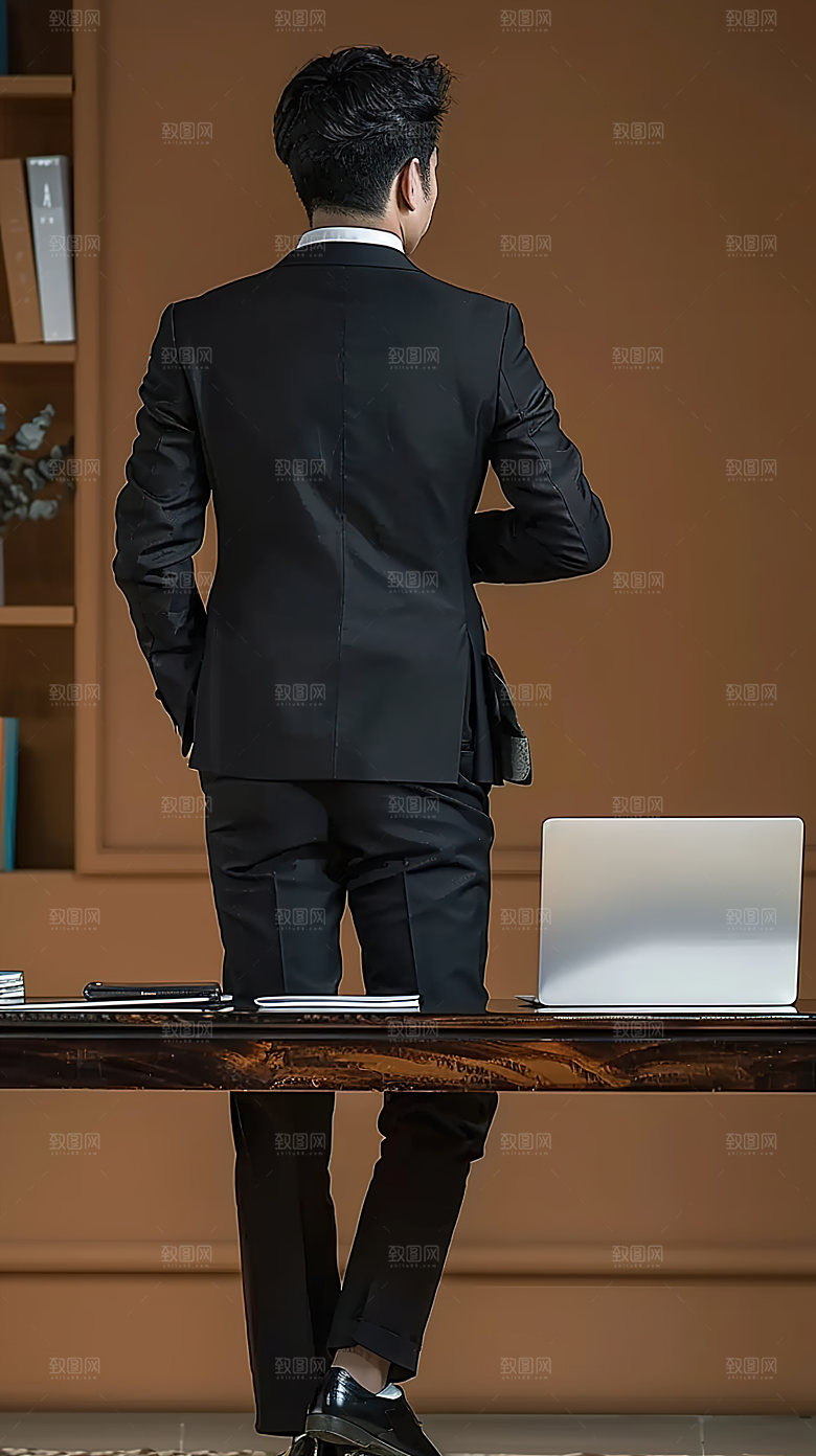人物办公商务男性年轻工作白领
