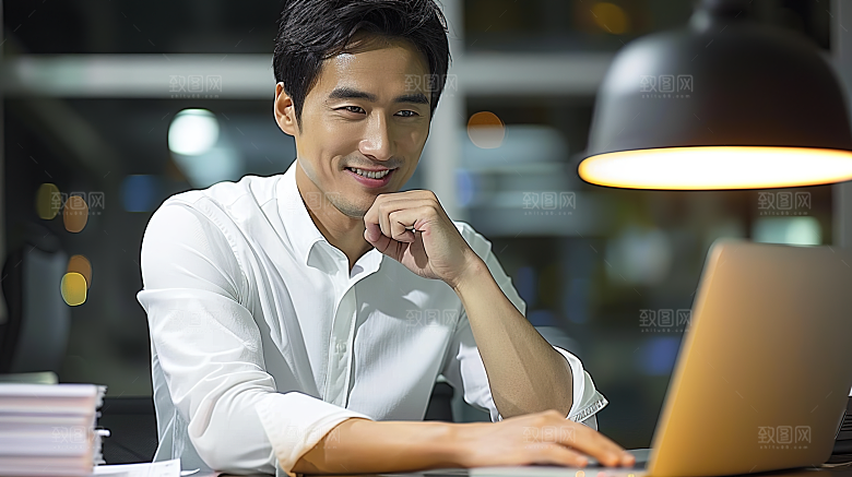 工作男性商务白领摄影年轻办公人物