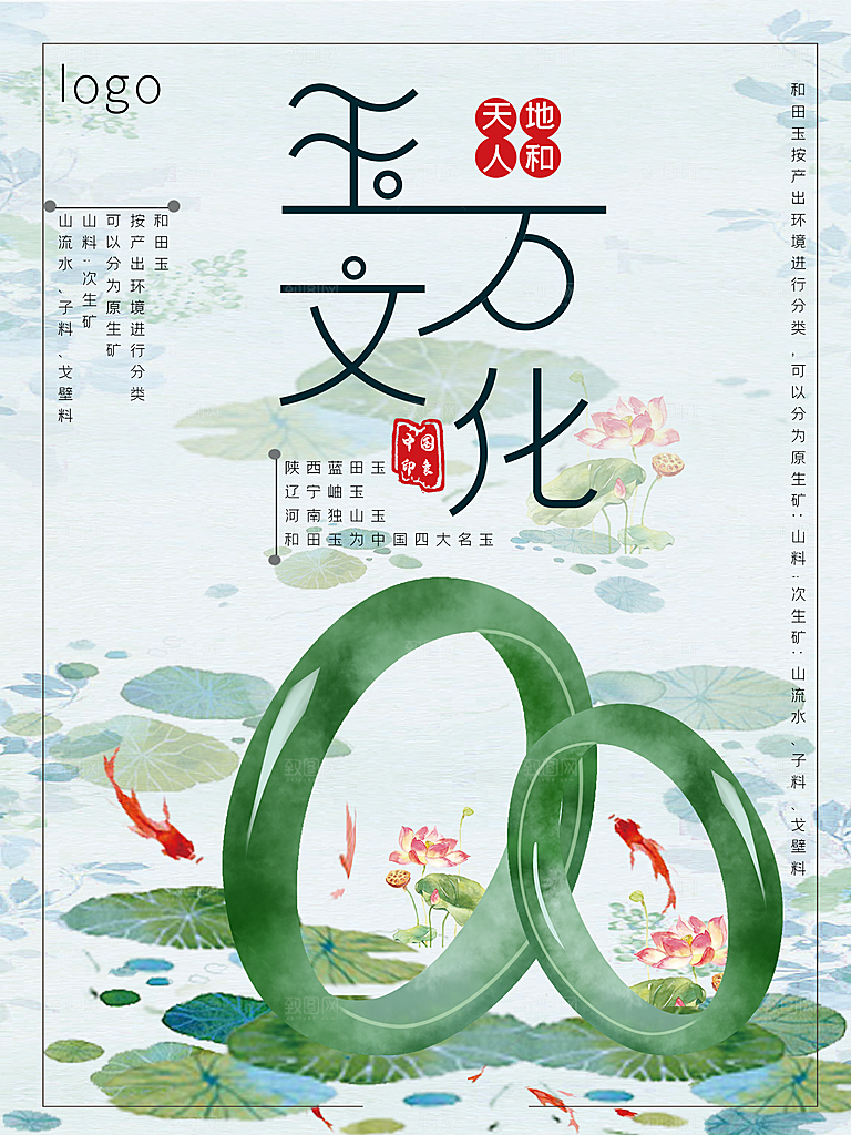 和田玉石文化海报