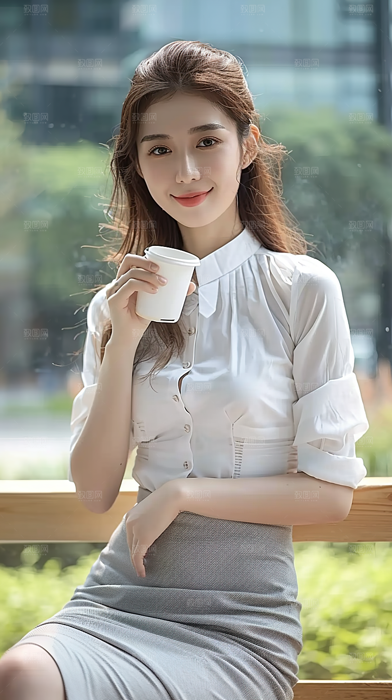 年轻美女工作女性白领摄影高清办公