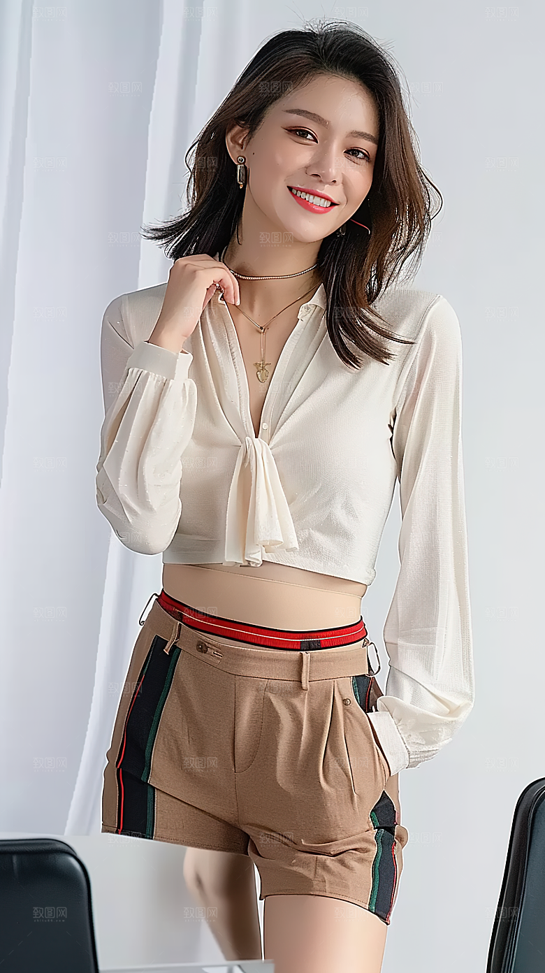 年轻美女工作女性白领摄影高清办公