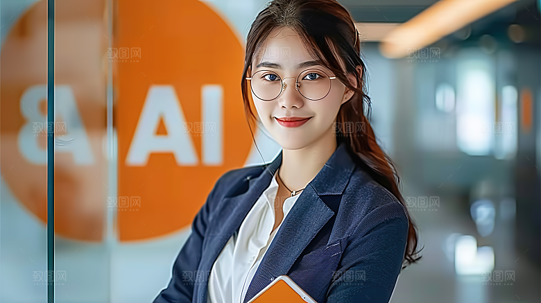 年轻美女工作女性白领摄影高清办公