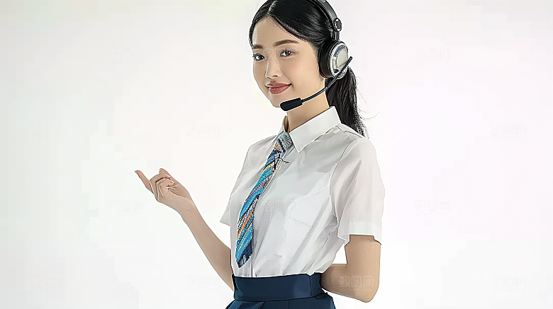 女性白领年轻摄影工作美女办公
