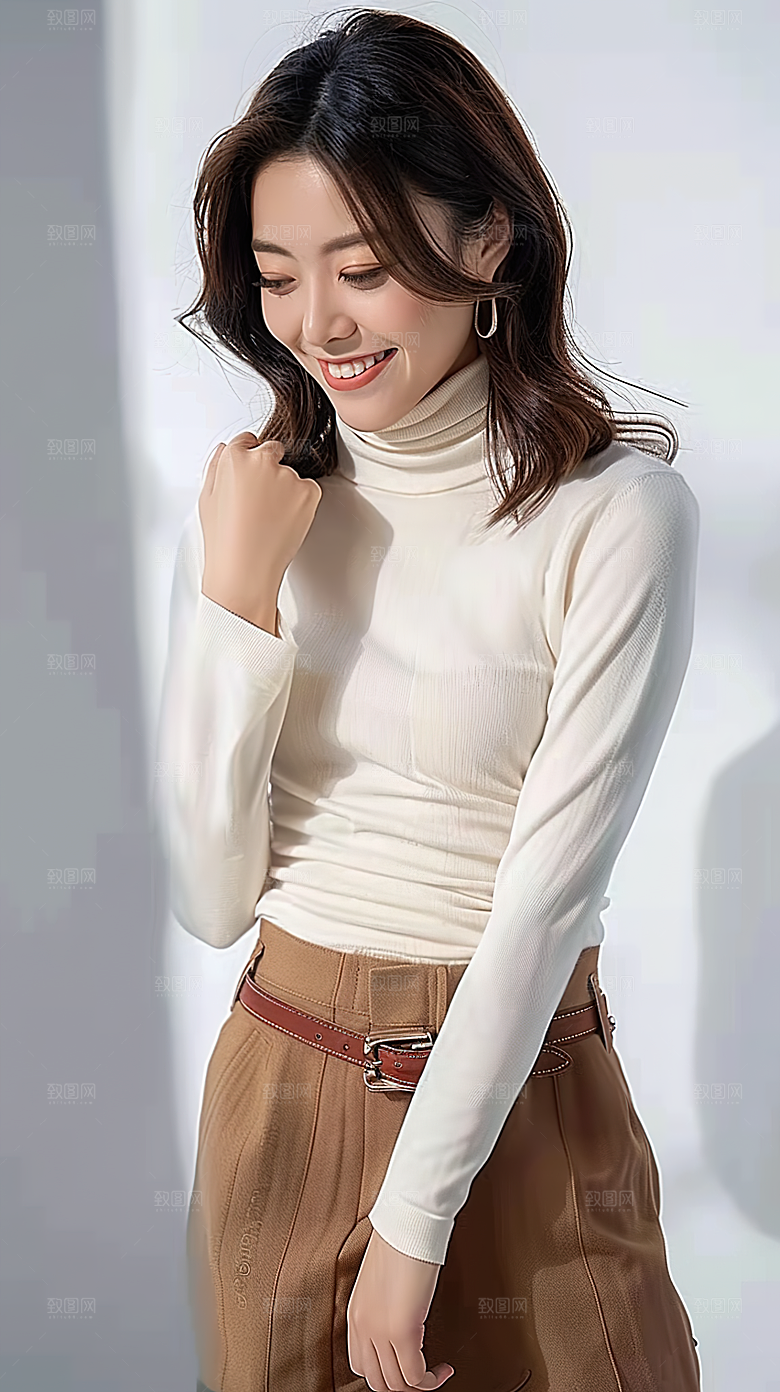 女性白领年轻摄影工作美女办公
