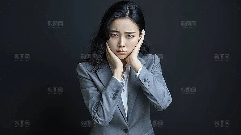 女性年轻美女工作白领办公