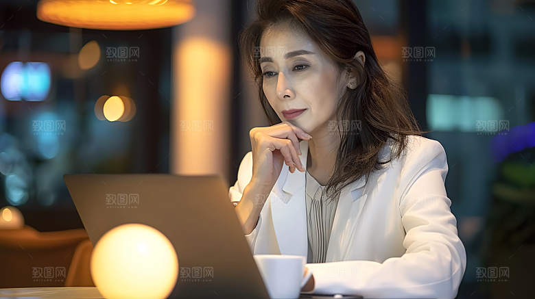 女性年轻美女工作白领办公