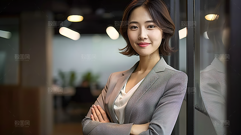 女性年轻美女工作白领办公