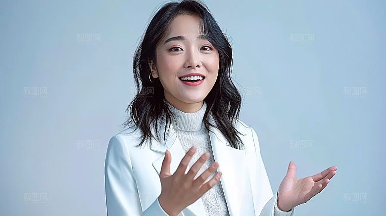 年轻白领摄影工作女性办公美女