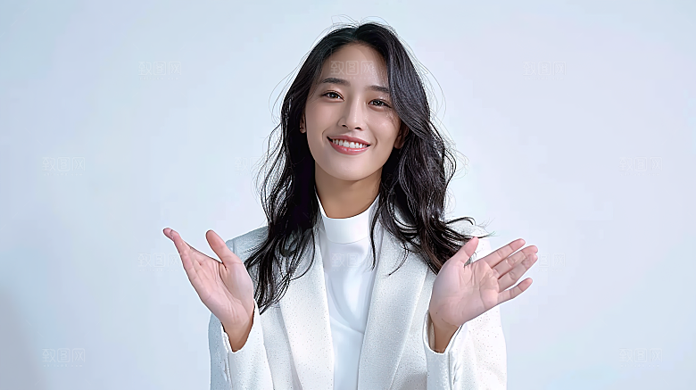 年轻白领摄影工作女性办公美女