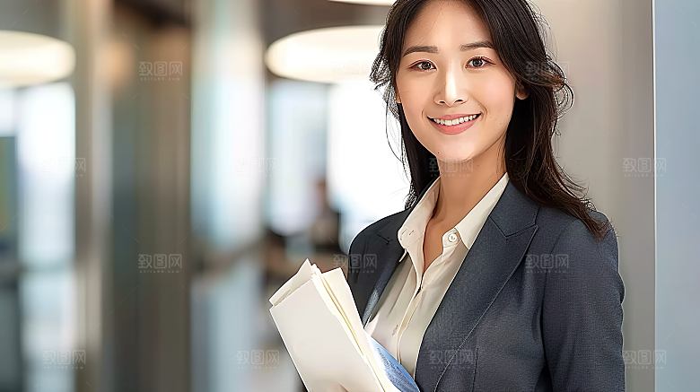 年轻白领摄影工作女性办公美女