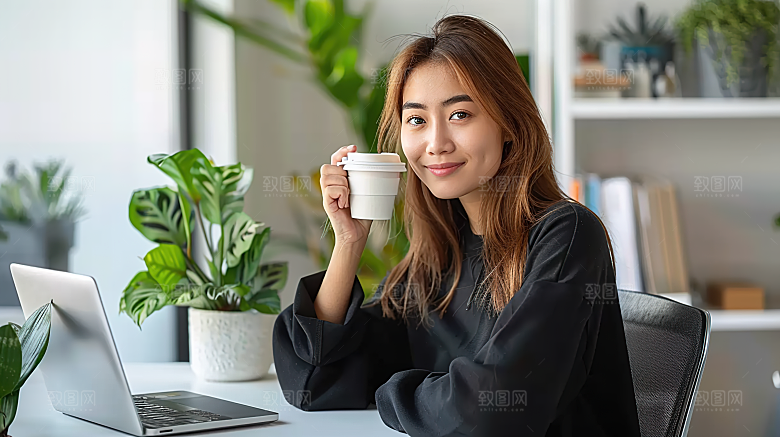 年轻白领摄影工作女性办公美女