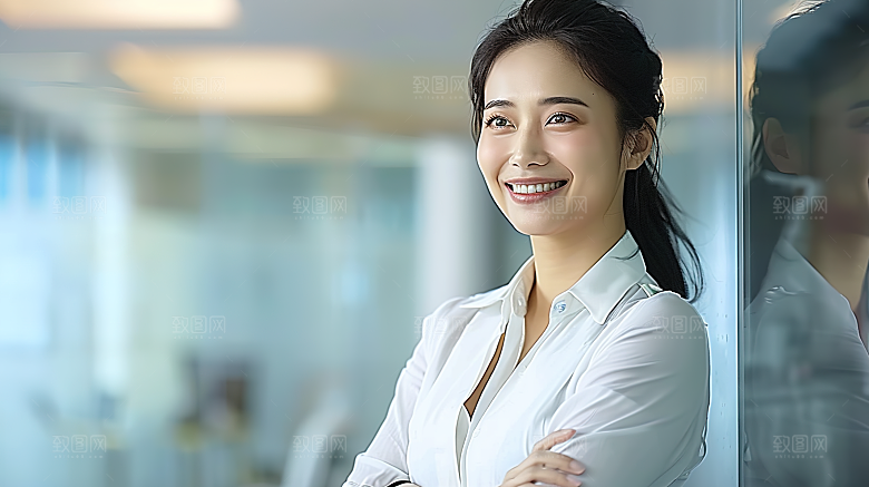 年轻白领摄影工作女性办公美女