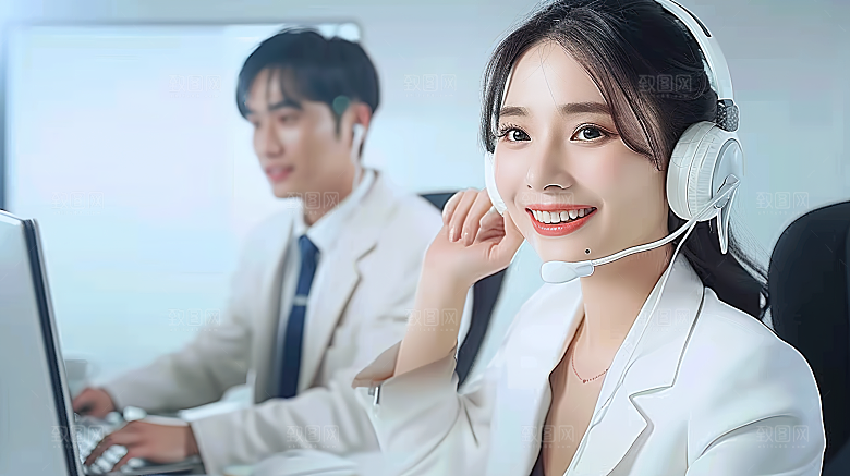 年轻白领摄影工作女性办公美女