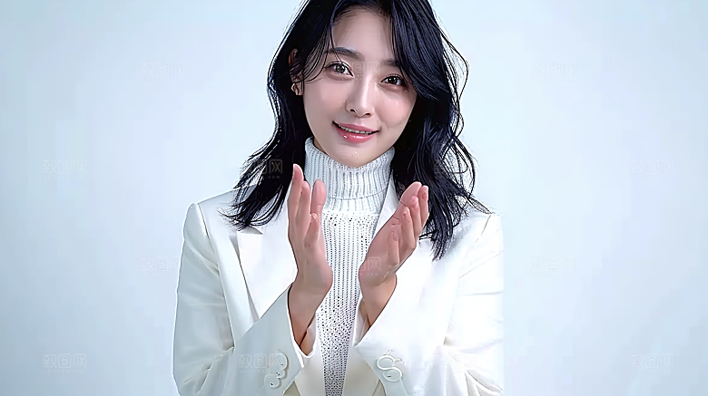 年轻白领摄影工作女性办公美女