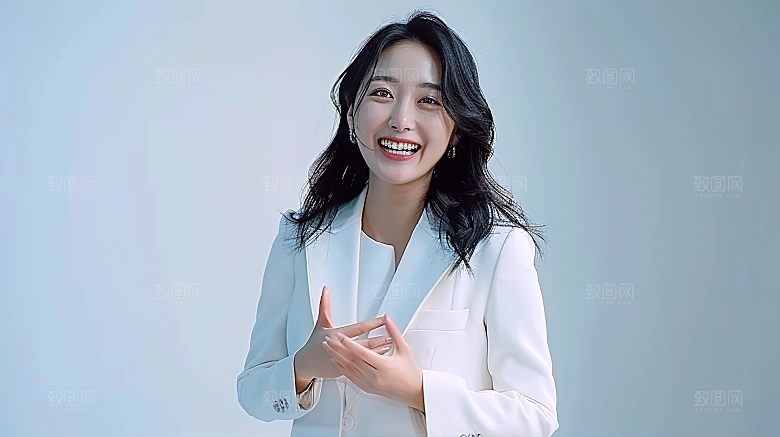 办公工作年轻白领美女女性摄影