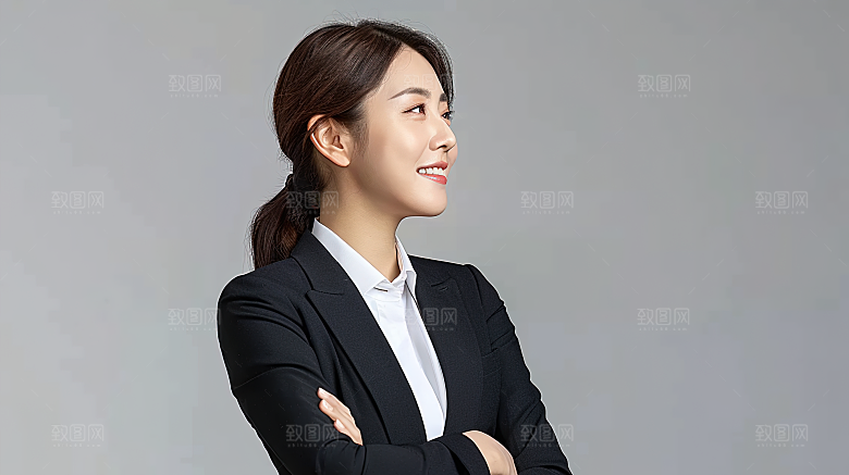 办公工作年轻白领美女女性摄影