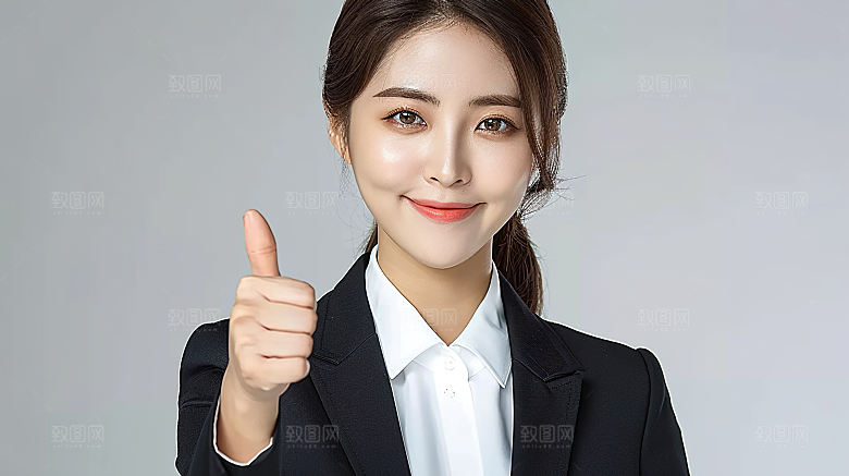 白领美女女性年轻工作办公高清