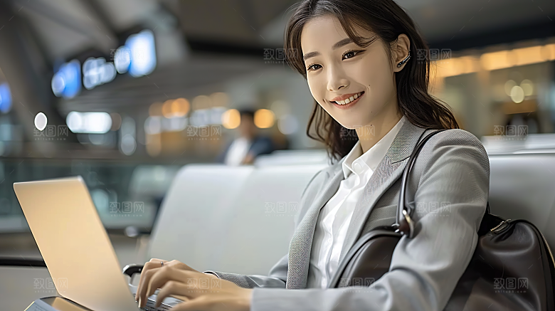 白领美女女性年轻工作办公高清