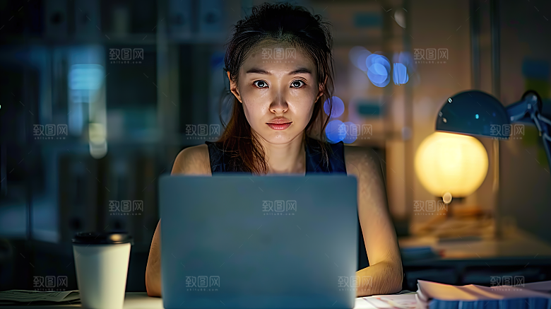 美女办公摄影工作年轻女性高清白领