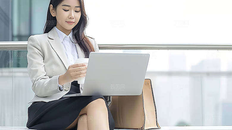 美女办公摄影工作年轻女性高清白领