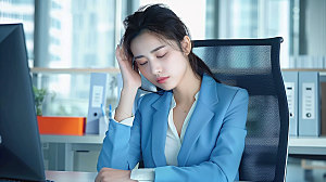 美女办公摄影工作年轻女性高清白领