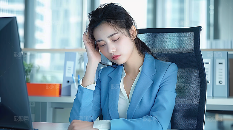 美女办公摄影工作年轻女性高清白领