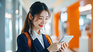 美女办公摄影工作年轻女性高清白领