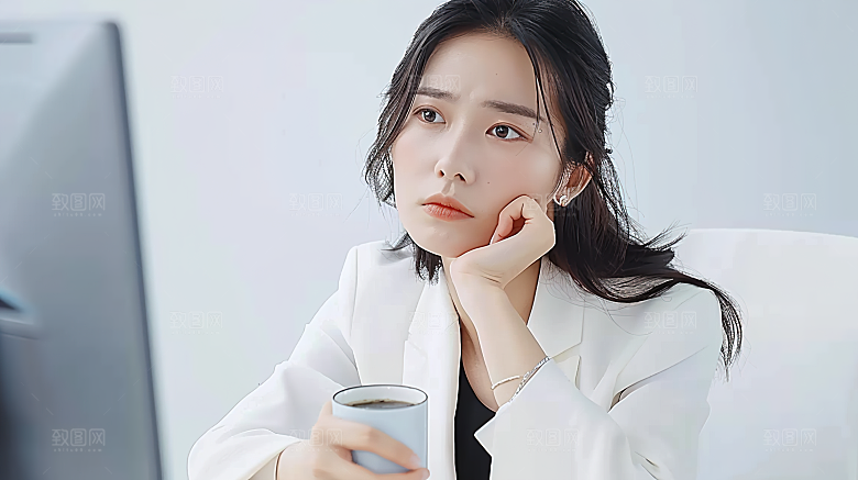 工作美女办公年轻摄影女性白领高清