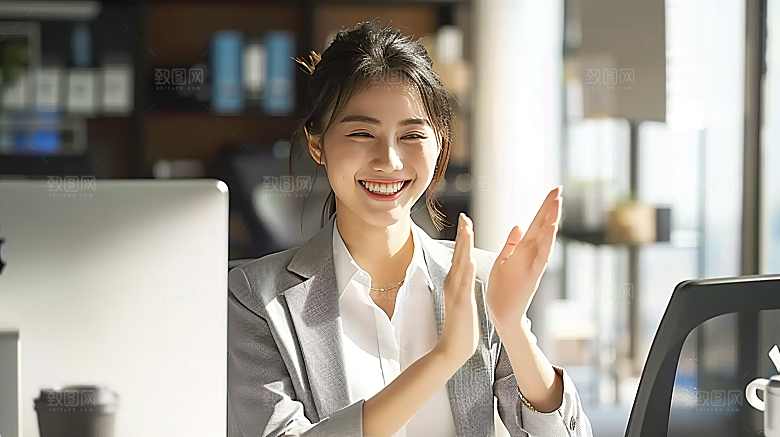 工作美女办公年轻摄影女性白领高清