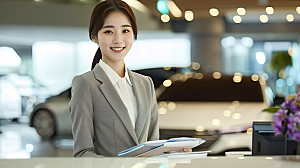 工作美女办公年轻摄影女性白领高清