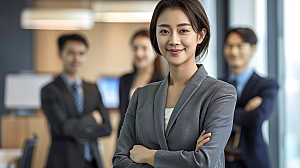 工作美女办公年轻摄影女性白领高清