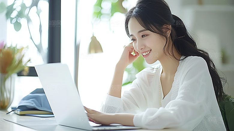 工作美女办公年轻摄影女性白领高清
