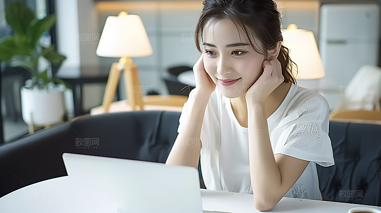 工作美女办公年轻摄影女性白领高清