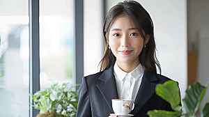 工作美女办公年轻摄影女性白领高清