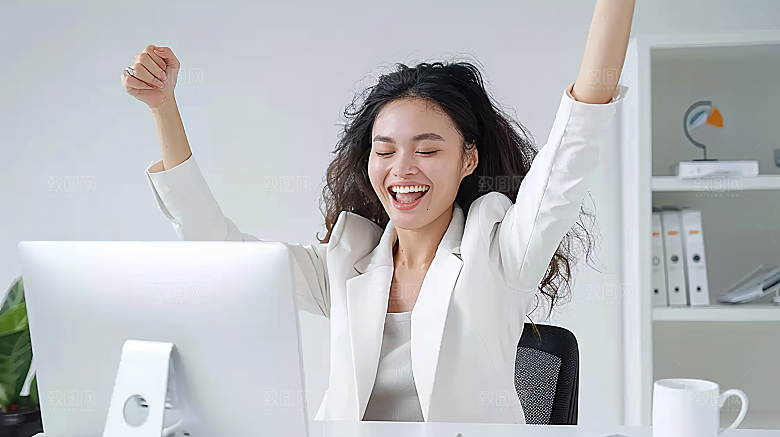 工作美女办公年轻摄影女性白领高清
