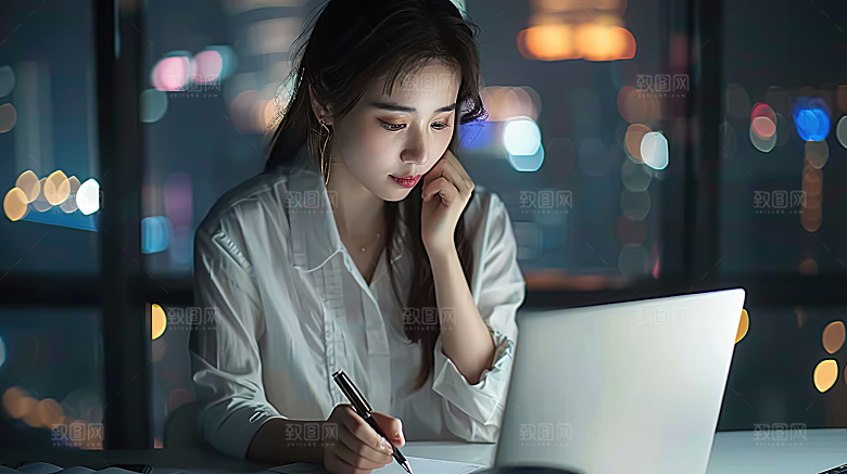 办公年轻美女工作女性高清白领摄影