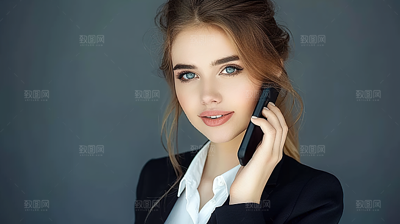 办公年轻美女工作女性高清白领摄影